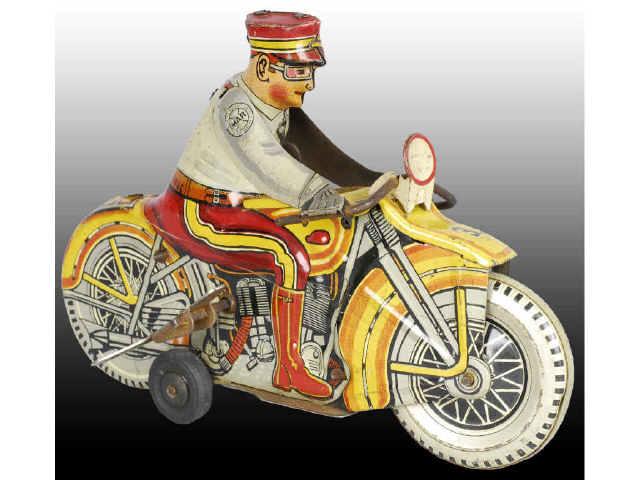 Appraisal: Tin Marx Police Motorcycle Toy Description Wind-up Not working Original