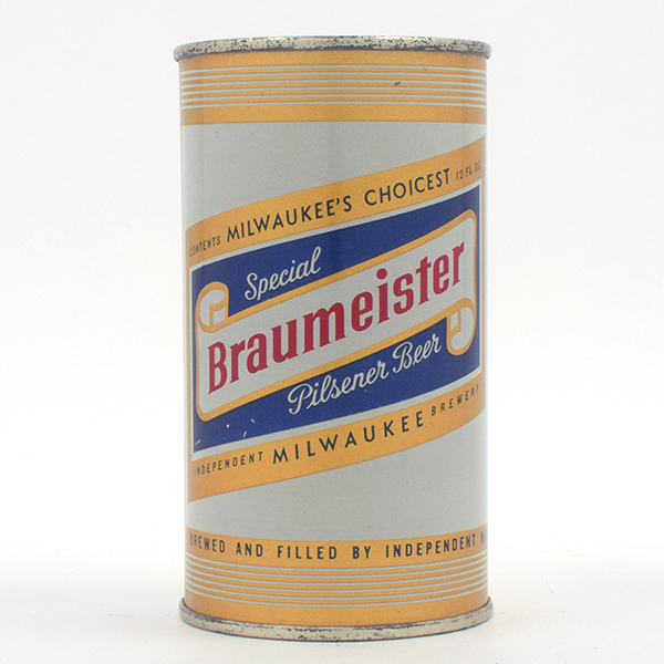 Appraisal: Braumeister Beer Flat Top MILWAUKEE ENAMEL UNLISTEDReference USBC UnlistedBrewery Independent