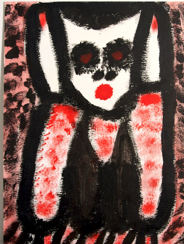 Appraisal: Outsider Art Mama Johnson Guess Who Johnson Mama b or