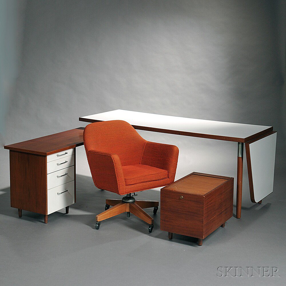 Appraisal: Custom Desk Designed by Ben Thompson and an Office Chair