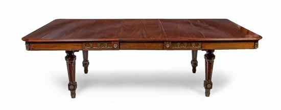 Appraisal: A Louis XVI Style Mahogany and Gilt Metal Mounted Extension