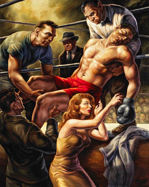 Appraisal: Owen Smith American born Boxing Pieta signed 'O Smith' lower