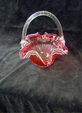 Appraisal: FENTON CRANBERRY BASKET