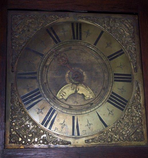 Appraisal: An early th Century oak cased thirty-hour longcase clock the