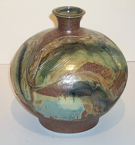 Appraisal: Glazed stoneware Stoneware on Stoneware Troy Jack x x inches