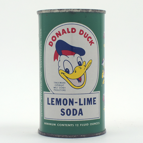 Appraisal: Donald Duck Lemon-Lime Soda Flat TopReference USBC UnlistedBrewery General Beverages