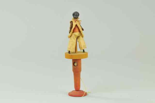 Appraisal: SPINNING BOY ON PLATFORM Early example made of wood with