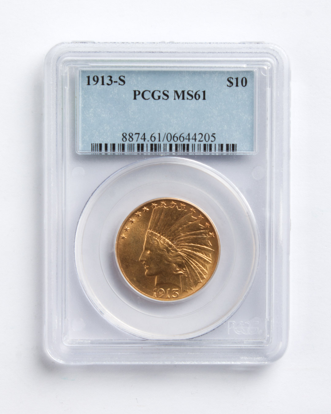 Appraisal: United States Indian type gold -S MS- in PCGS holder