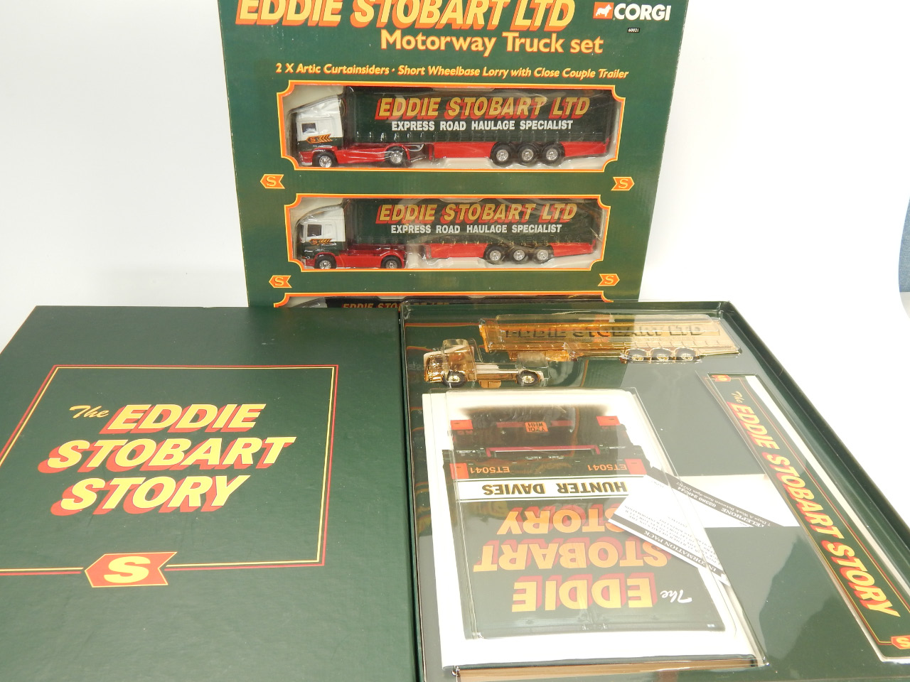 Appraisal: Corgi Eddie Stobart diecast toys comprising a motorway truck set