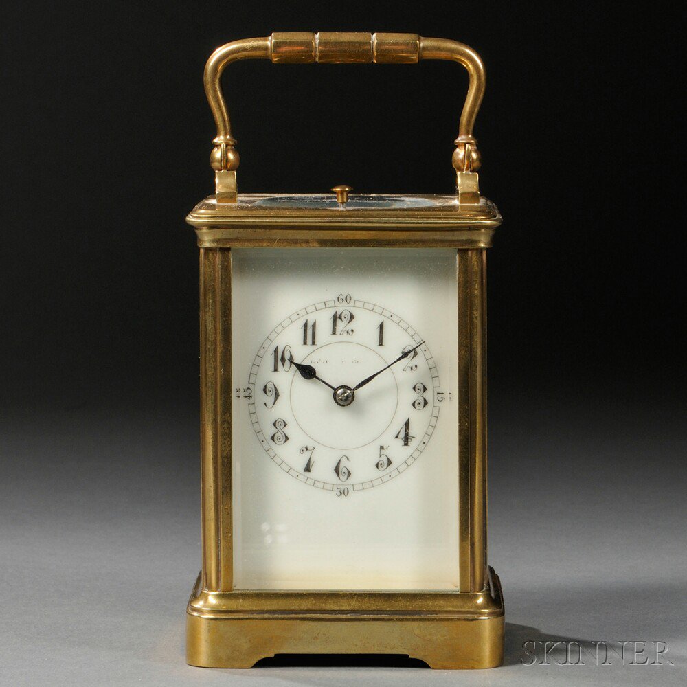 Appraisal: French Carriage Clock retailed by J E Caldwell Co Philadelphia