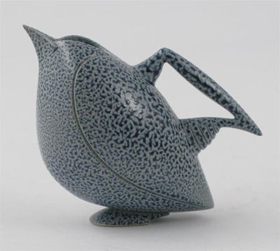 Appraisal: Anthony Theakston born a salt glazed bird jug glazed blue