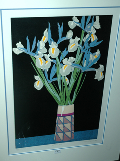 Appraisal: AILEEN BROWN DUTCH IRIS LINOCUT