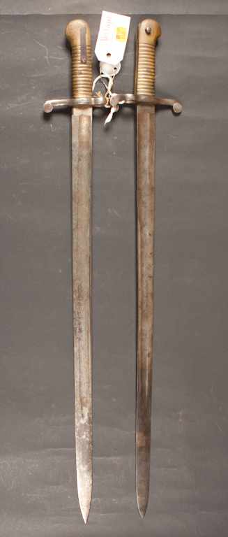 Appraisal: Two bayonets both marked ''S K'' with strike mark on