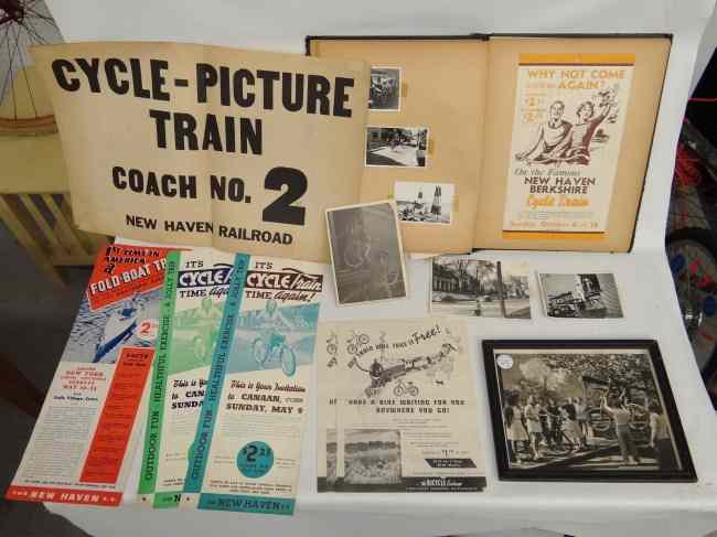 Appraisal: Ephemera lot concerning the ''Cycle Train'' Includes broadsides poster period