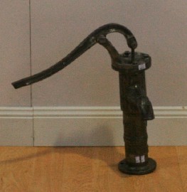 Appraisal: An English steel bright water pump