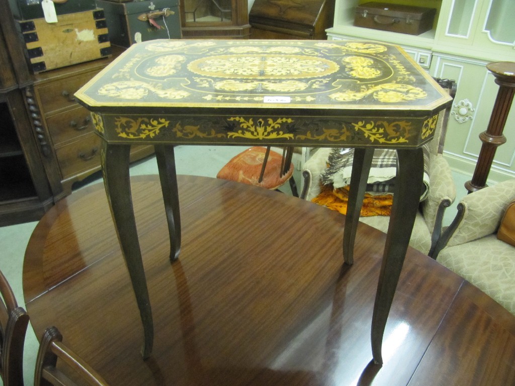 Appraisal: Musical sewing table