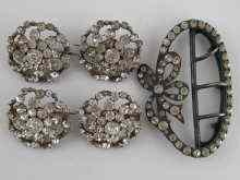 Appraisal: Four paste set brooches each approx cm in diameter together