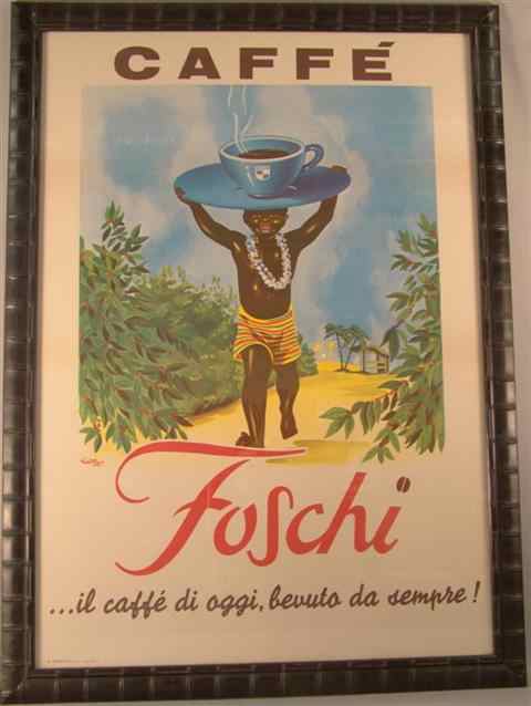 Appraisal: RUSA ITALIAN TH CENTURY CAFFE FOSCHI Poster x in Framed