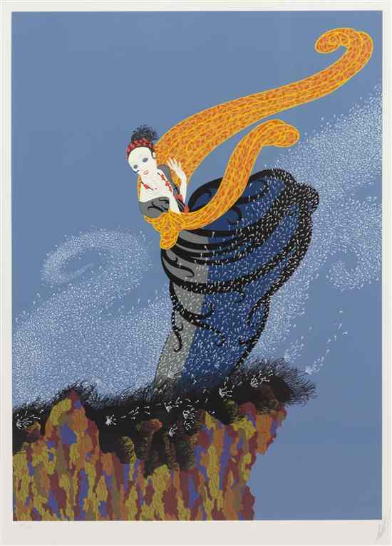 Appraisal: Erte Romain de Tirtoff French - Summer Breeze serigraph edition