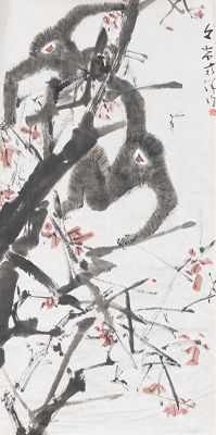 Appraisal: Chen Wen Hsi Wenxi Chinese - Gibbons ink and wash