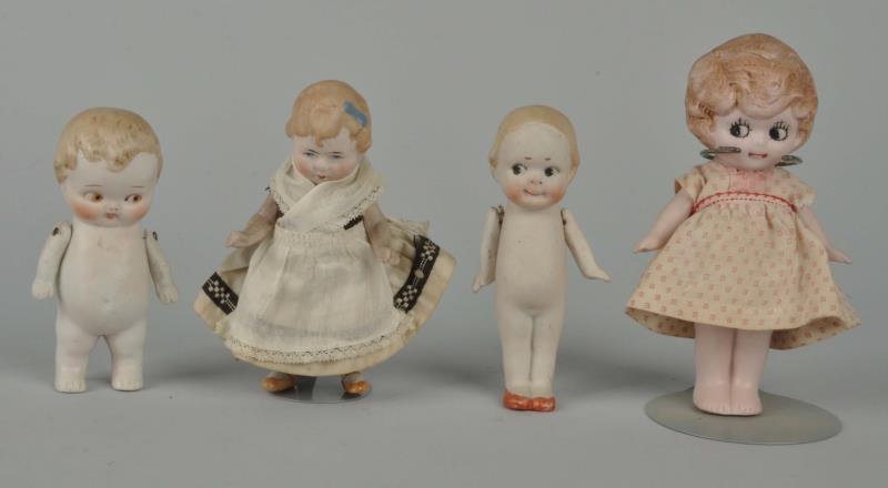 Appraisal: Lot Of Tiny Bisque Dolls Only very minor wear A