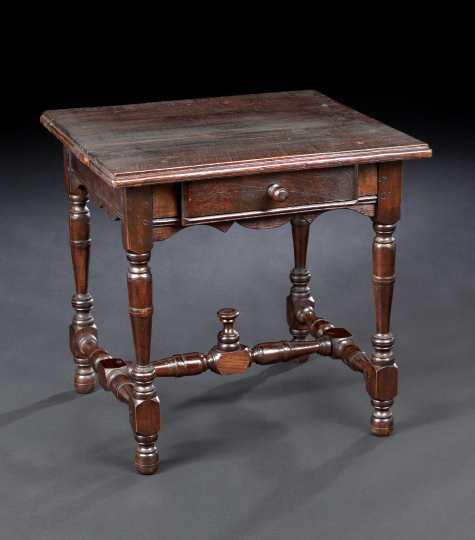 Appraisal: Provincial English Mahogany and Mixed Woods End Table fourth quarter