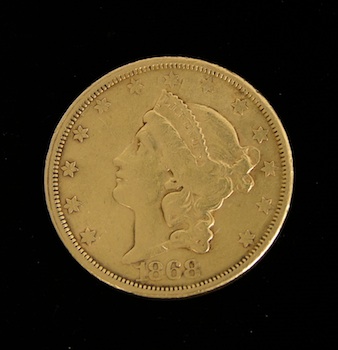 Appraisal: A Liberty Double Eagle Gold Coin Type -S Twenty dollar