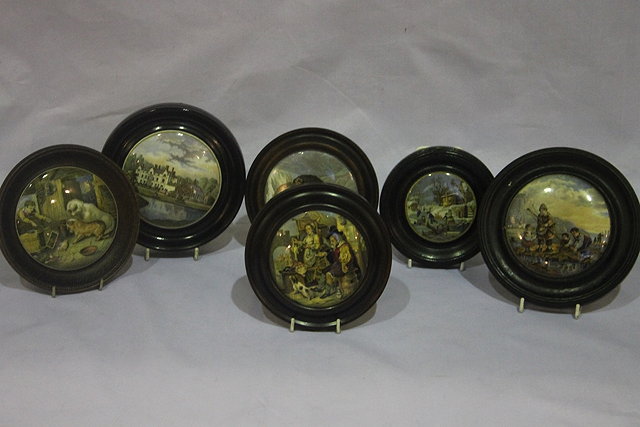 Appraisal: A COLLECTION OF SIX POT LIDS including Sandringham Dangerous and