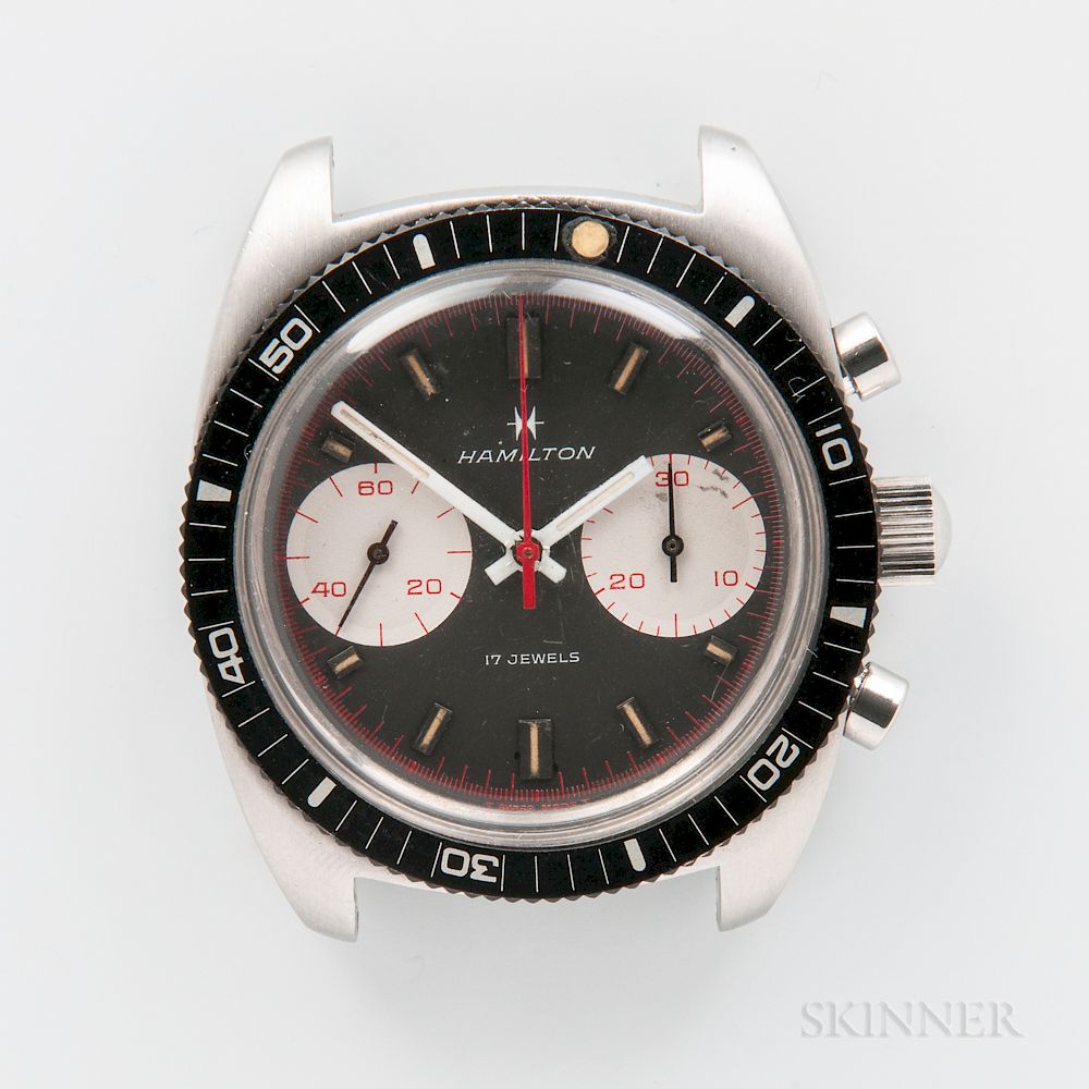 Appraisal: Hamilton Chrono-Diver or Big-Eye Wristwatch Hamilton Chrono-Diver or Big-Eye Wristwatch