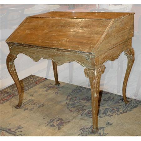 Appraisal: Provincial Louis XV Style Pine Desk Estimate -