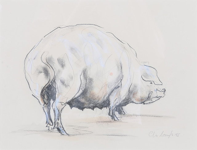 Appraisal: CLAIRE NORRINGTON b A contented sow signed and dated '