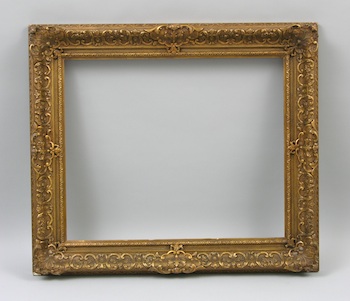 Appraisal: A Period Picture Frame A period picture frame with heavily