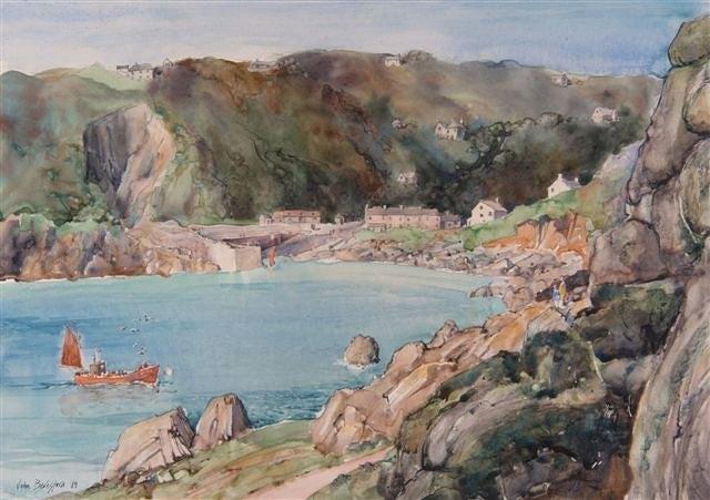 Appraisal: JOHN BERESFORD CONTEMPORARY - 'The cove from above Half Tide