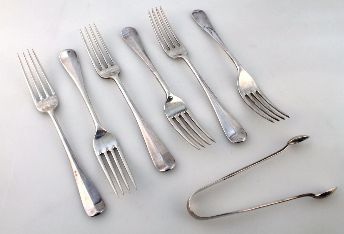 Appraisal: Various George V and later silver flatware comprising table forks