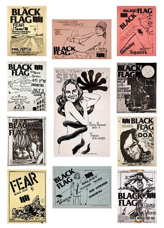 Appraisal: Raymond Pettibon Lot of Born Raymond Pettibon Lot of Born