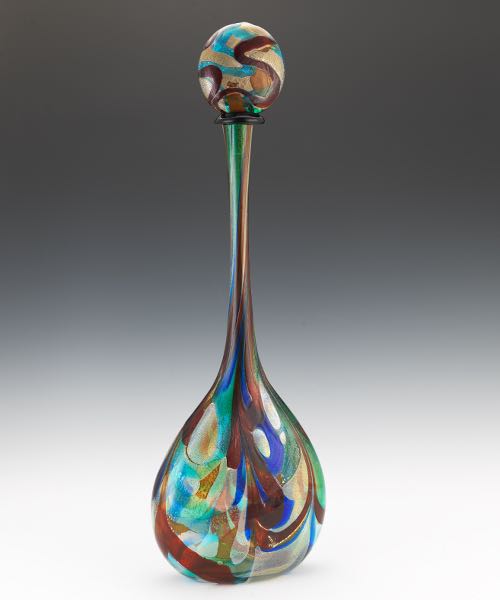 Appraisal: OVERSIZED MURANO GLASS DECANTER WITH STOPPER x x Murano glass