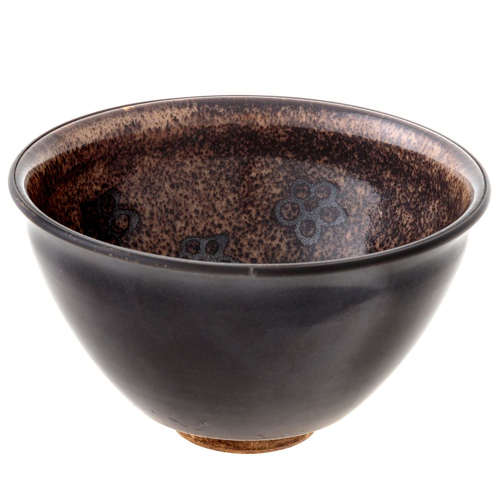 Appraisal: Chinese Porcelain Bowl in the Song Manner Brown glaze exterior