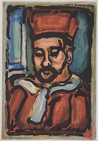 Appraisal: GEORGES ROUAULT Le Juge Color aquatint x mm x inches