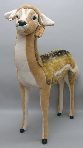 Appraisal: Italian Ramat fawn Plush standing fawn originally purchased in California