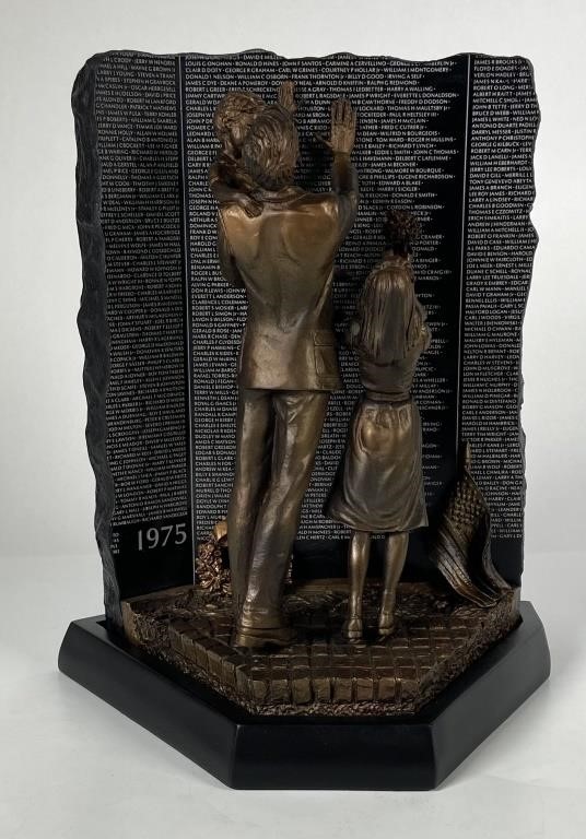 Appraisal: Franklin Mint Vietnam Veterans Memorial Sculpture in commemoration of the