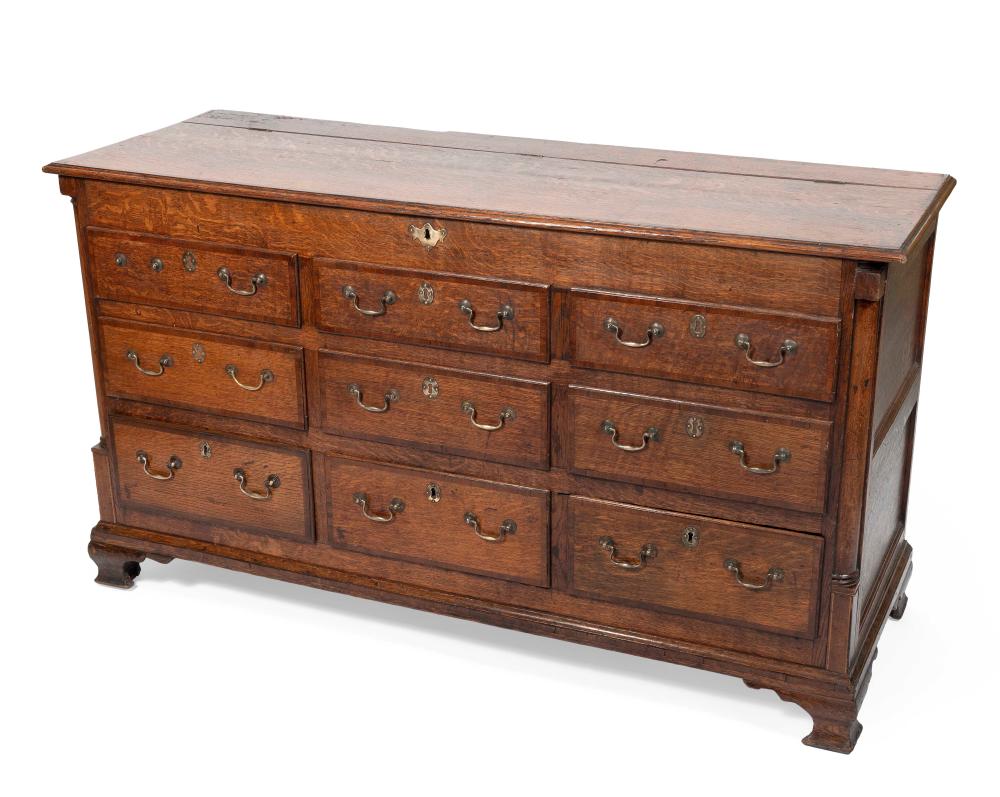 Appraisal: CONTINENTAL MULE CHEST TH CENTURY HEIGHT WIDTH DEPTH CONTINENTAL MULE