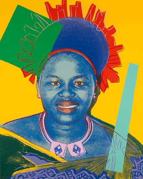 Appraisal: Andy Warhol American - Queen Ntombi Twala from Reigning Queens