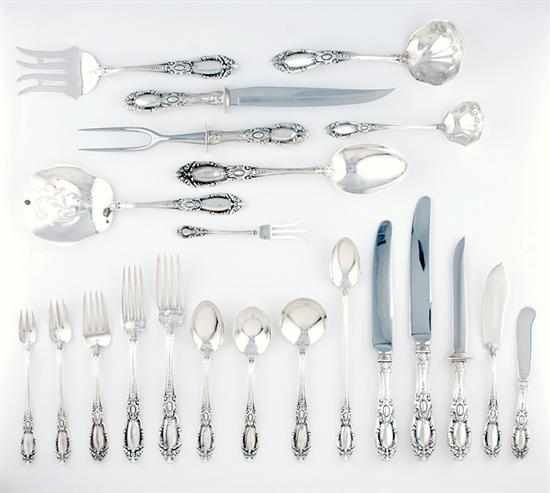 Appraisal: Towle sterling flatware service circa King Richard pattern comprising hollow