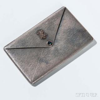 Appraisal: Austrian Silver Card Case Vienna late th early th century