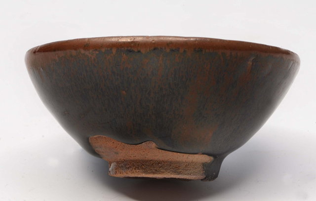 Appraisal: A TENMOKU HARE'S FUR GLAZED BOWL Song dynasty cm