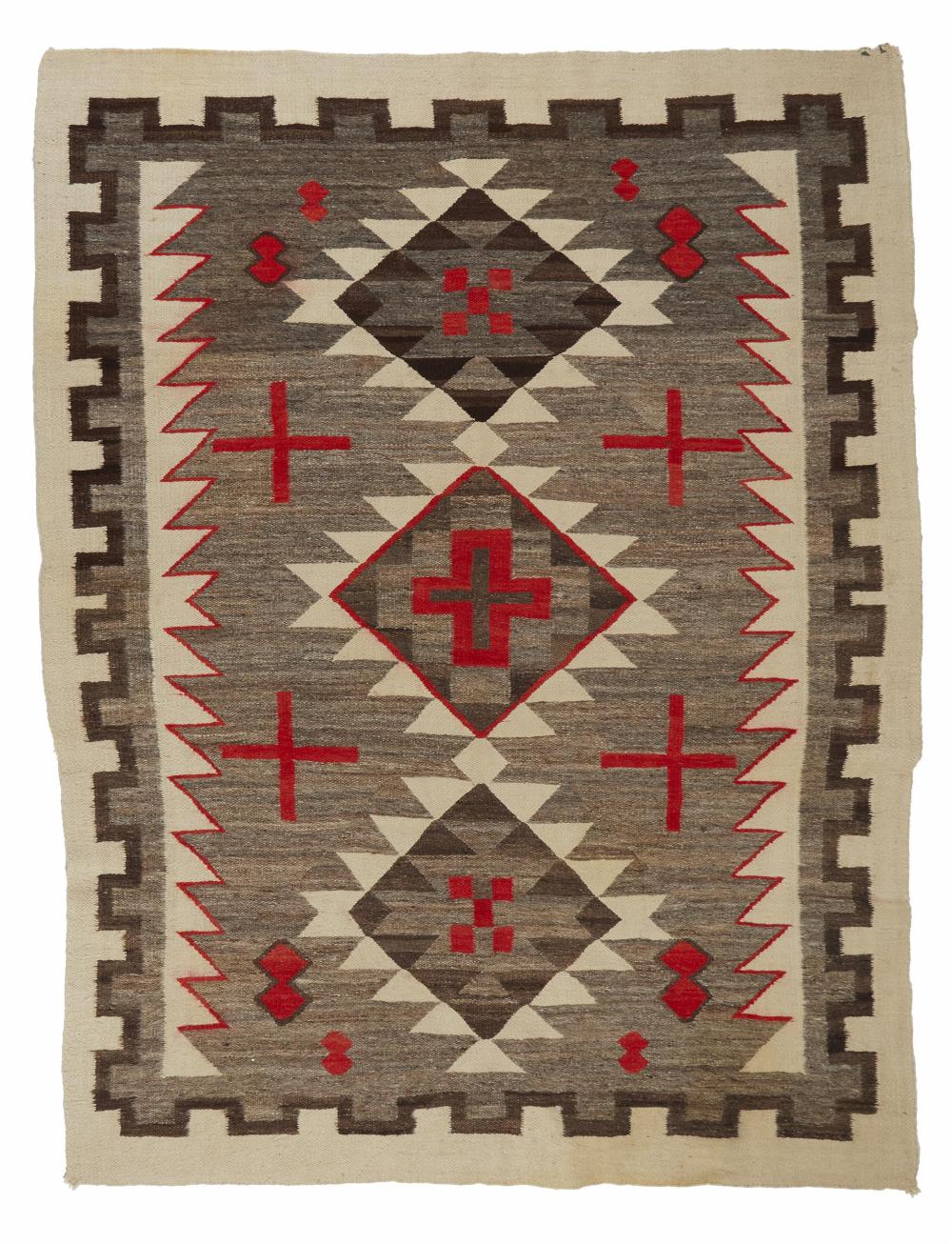 Appraisal: A Navajo regional rug First-Quarter th Century Din Woven in