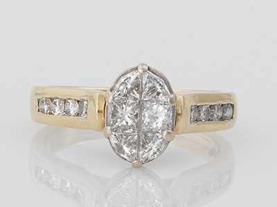 Appraisal: A Ladies' Diamond Engagement Ring k yellow gold ring set