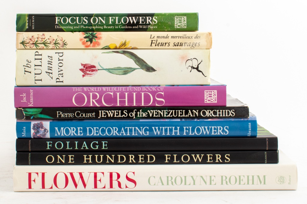 Appraisal: FLOWER GARDEN COFFEE TABLE BOOKS Nine flower and garden-themed coffee