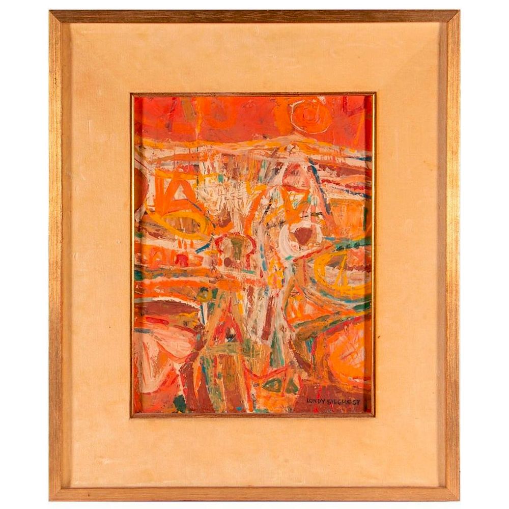 Appraisal: Louis Siegriest - A abstract painting by Louis Siegriest -