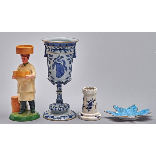 Appraisal: A Copeland Florentine ware chalice c crisply moulded in relief